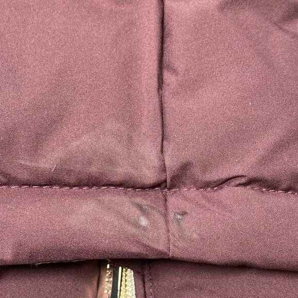 NEW MICHAEL KORS Women’s Packable Hooded Puffer Coat – Burgundy - Picture 7 of 11